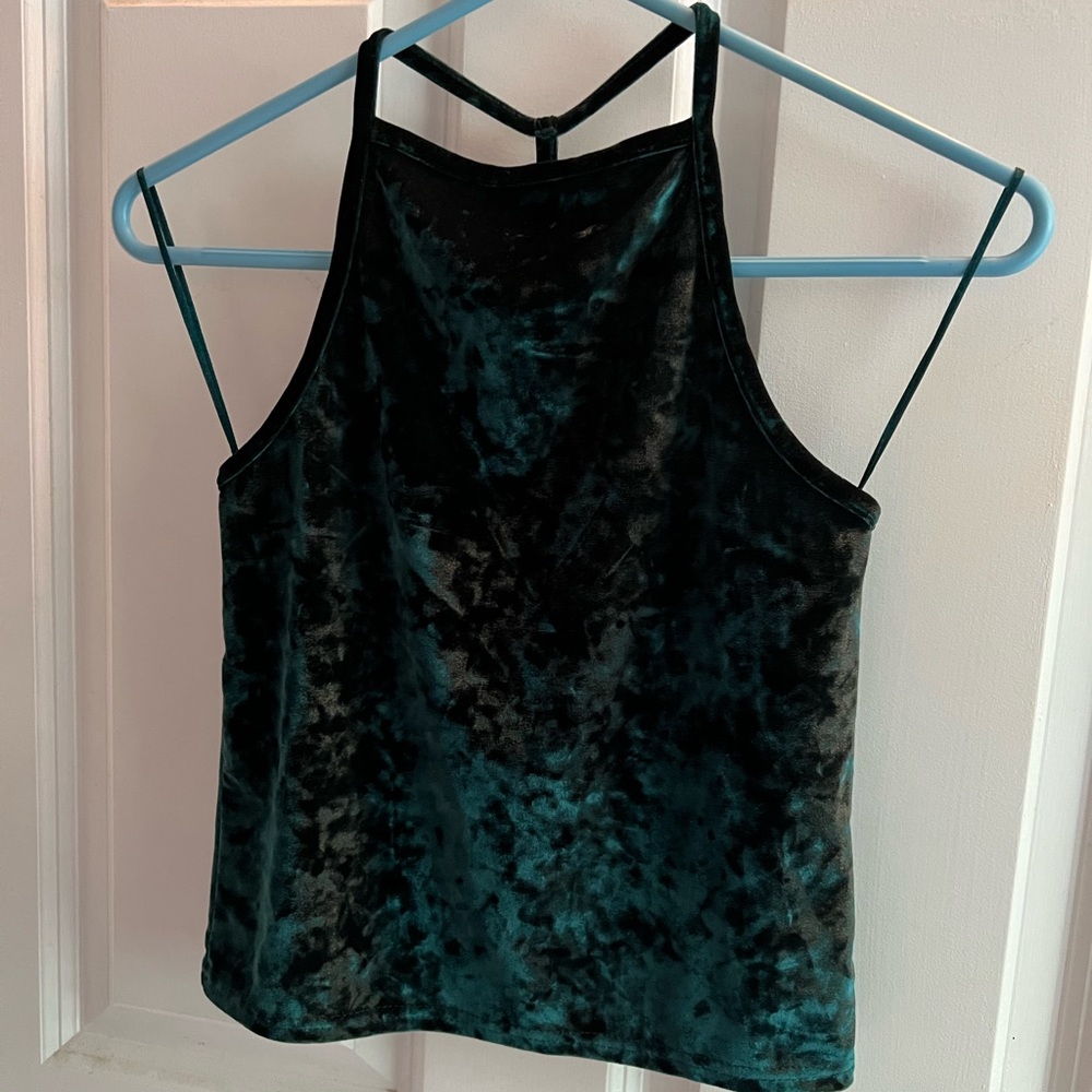 URBAN OUTFITTERS Velvet Halter Top